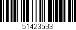 Código de barras (EAN, GTIN, SKU, ISBN): '51423593'