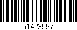 Código de barras (EAN, GTIN, SKU, ISBN): '51423597'