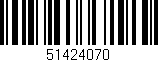 Código de barras (EAN, GTIN, SKU, ISBN): '51424070'