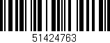Código de barras (EAN, GTIN, SKU, ISBN): '51424763'