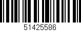 Código de barras (EAN, GTIN, SKU, ISBN): '51425586'