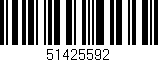 Código de barras (EAN, GTIN, SKU, ISBN): '51425592'