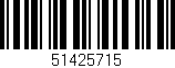 Código de barras (EAN, GTIN, SKU, ISBN): '51425715'