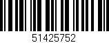 Código de barras (EAN, GTIN, SKU, ISBN): '51425752'