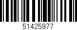 Código de barras (EAN, GTIN, SKU, ISBN): '51425977'
