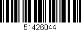 Código de barras (EAN, GTIN, SKU, ISBN): '51426044'