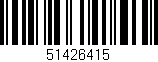 Código de barras (EAN, GTIN, SKU, ISBN): '51426415'