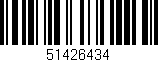 Código de barras (EAN, GTIN, SKU, ISBN): '51426434'