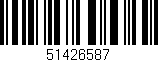 Código de barras (EAN, GTIN, SKU, ISBN): '51426587'