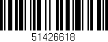 Código de barras (EAN, GTIN, SKU, ISBN): '51426618'