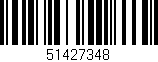 Código de barras (EAN, GTIN, SKU, ISBN): '51427348'