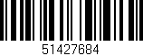 Código de barras (EAN, GTIN, SKU, ISBN): '51427684'
