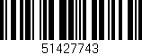 Código de barras (EAN, GTIN, SKU, ISBN): '51427743'