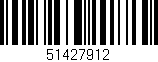 Código de barras (EAN, GTIN, SKU, ISBN): '51427912'