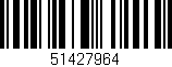 Código de barras (EAN, GTIN, SKU, ISBN): '51427964'