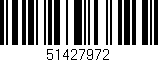 Código de barras (EAN, GTIN, SKU, ISBN): '51427972'