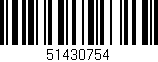 Código de barras (EAN, GTIN, SKU, ISBN): '51430754'
