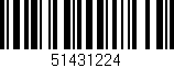 Código de barras (EAN, GTIN, SKU, ISBN): '51431224'