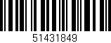 Código de barras (EAN, GTIN, SKU, ISBN): '51431849'