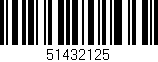 Código de barras (EAN, GTIN, SKU, ISBN): '51432125'