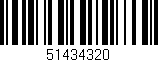 Código de barras (EAN, GTIN, SKU, ISBN): '51434320'