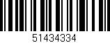 Código de barras (EAN, GTIN, SKU, ISBN): '51434334'