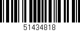 Código de barras (EAN, GTIN, SKU, ISBN): '51434818'