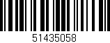 Código de barras (EAN, GTIN, SKU, ISBN): '51435058'