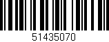 Código de barras (EAN, GTIN, SKU, ISBN): '51435070'