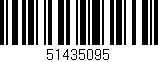 Código de barras (EAN, GTIN, SKU, ISBN): '51435095'