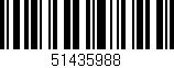 Código de barras (EAN, GTIN, SKU, ISBN): '51435988'