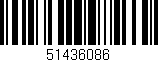 Código de barras (EAN, GTIN, SKU, ISBN): '51436086'