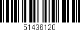 Código de barras (EAN, GTIN, SKU, ISBN): '51436120'