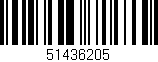 Código de barras (EAN, GTIN, SKU, ISBN): '51436205'