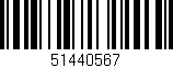 Código de barras (EAN, GTIN, SKU, ISBN): '51440567'