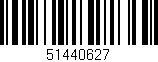 Código de barras (EAN, GTIN, SKU, ISBN): '51440627'