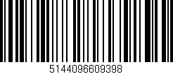 Código de barras (EAN, GTIN, SKU, ISBN): '5144096609398'