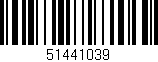 Código de barras (EAN, GTIN, SKU, ISBN): '51441039'
