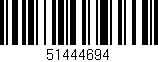 Código de barras (EAN, GTIN, SKU, ISBN): '51444694'