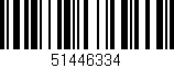 Código de barras (EAN, GTIN, SKU, ISBN): '51446334'