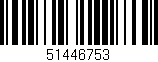 Código de barras (EAN, GTIN, SKU, ISBN): '51446753'