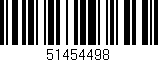 Código de barras (EAN, GTIN, SKU, ISBN): '51454498'