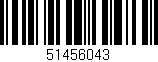 Código de barras (EAN, GTIN, SKU, ISBN): '51456043'