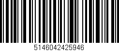Código de barras (EAN, GTIN, SKU, ISBN): '5146042425946'