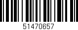 Código de barras (EAN, GTIN, SKU, ISBN): '51470657'