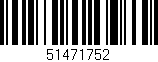 Código de barras (EAN, GTIN, SKU, ISBN): '51471752'