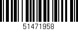 Código de barras (EAN, GTIN, SKU, ISBN): '51471958'