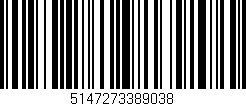 Código de barras (EAN, GTIN, SKU, ISBN): '5147273389038'