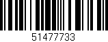 Código de barras (EAN, GTIN, SKU, ISBN): '51477733'