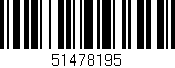 Código de barras (EAN, GTIN, SKU, ISBN): '51478195'